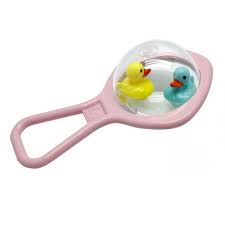 [38312] Hochet bain rose bulle d'eau canards