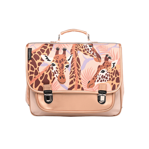[3701] Cartable moyen - Jolies girafes