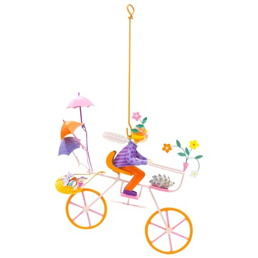 [TRI0044] Triplette hérisson roues orange