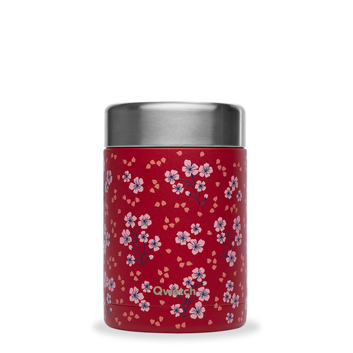[QE2027] Boîte repas isotherme inox - Hanami - Rouge - 650ml