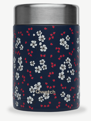 [QE2028] Boîte repas isotherme inox - Hanami - Bleu - 650ml