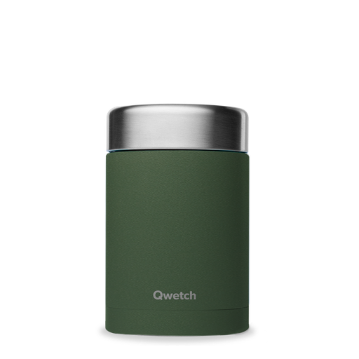 [QE2041] Boîte repas isotherme inox - Granite - Kaki - 600ml