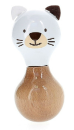 [VI8075W] Hochet maracas Mariette le chaton (Vilac)
