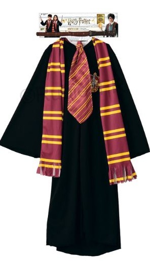 [296307] Déguisement Kit Harry Potter 4-10 ans (Cape, écharpe , baguette)