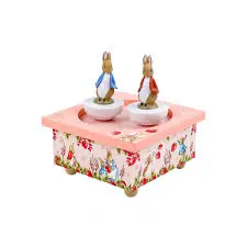 [S95861] La boite à musique Dancing Peter Rabbit fraise