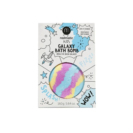 [701GALAXYB] Boule de Bain Galaxie Bleu-Jaune-Rose