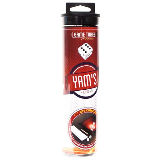 [WOG060TY] Game Tubes - Yam's 5 Dés + Piste en Néoprène