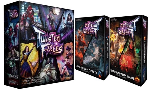 [PACKTF8] Pack Twisted Fables : Jeu de Base + Extension Dark Machinations + Extension Flood And Flame + Box 1 + Box 2
