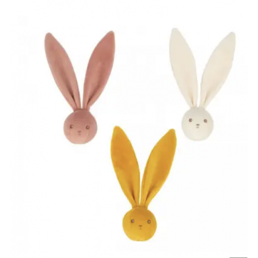 [K218004] Mes petites balles hochets Lapins (Ocre, Crème ou rose)