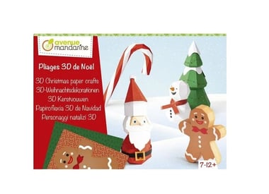 [KC142C] Avenue mandarine - Boîte créative Pliages 3D de Noël