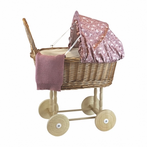 [520070] Landau en osier rose lapin
