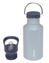 [1210026409] Gourde inox bleu clair