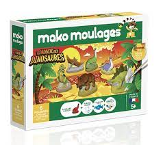 [39018] mako moulages " Le monde des dinosaures " - Coffret 6 moules