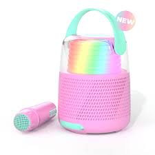 Enceinte karaoké KS-80 rose 