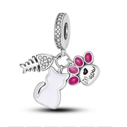 Bracelet charmes chats