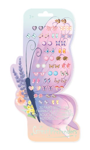 [87521] Boucles d'oreilles autocollantes Papillons