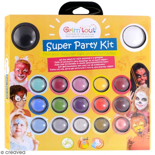 [GT41637] Grim'tout Palette Super party kit 17 couleurs