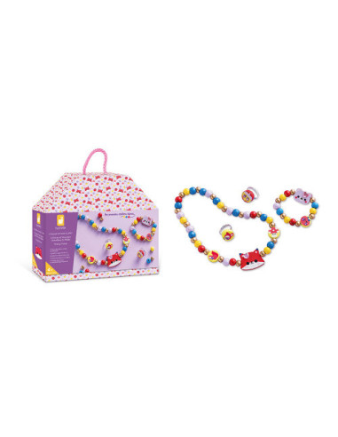 [J09128] 4 Bijoux en bois à créer - Pretty Forest