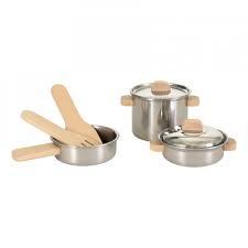 [540060] Set de casseroles anses en bois