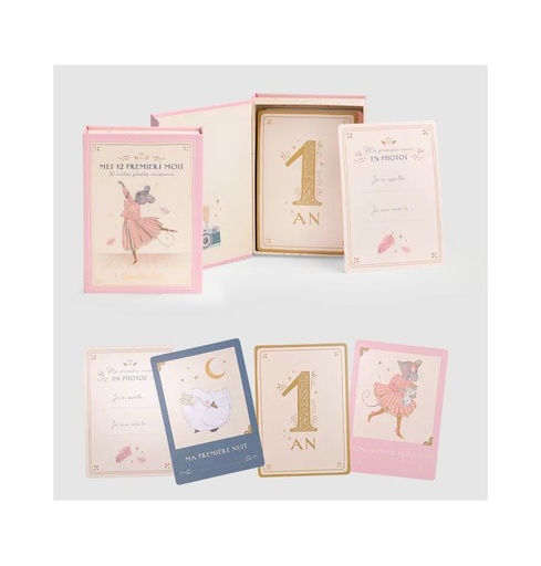 [667601] Cartes mes 12 premiers mois - La petite école de danse