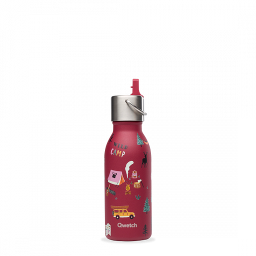 [QK9023] Bouteille isotherme inox - kids - Yosemite - Grenat - 350 ml