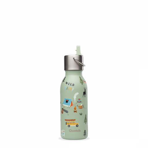 [QK9022] Bouteille isotherme inox - Kids - Yosemite - Vert tilleul - 350 ml
