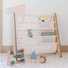 [107-016-012] 3 Sprouts - Rangement livres Terrazzo crème