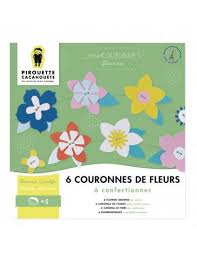 [pccou] Pirouette Cacahouète - 6 Couronnes de fleurs à confectionner