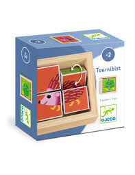 [DJ01956] 4 CUBES PUZZLE BOIS - Tournibist