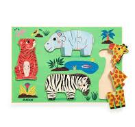 [DJ01264] PUZZLES BOIS Coucou Tigre
