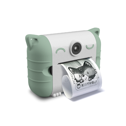 Kidyprint Vert - Appareil photo avec imprimante thermique pour enfants