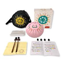 [JCTMB08P] Tambour de langue TAMBU rose en acier 8 pouces, 11 notes