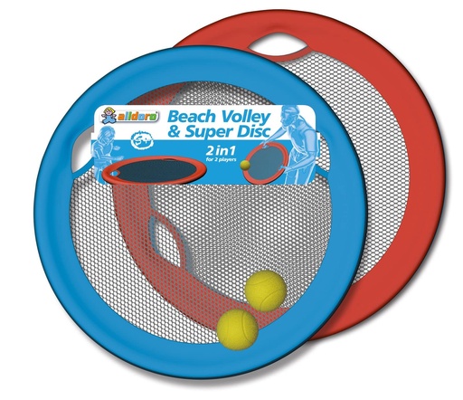 [60049] Beach Volley & Super disc XL (Frisbee) 2en1