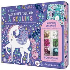 [AU1414] Mes magnifiques tableaux à sequins ( 5 tableaux)