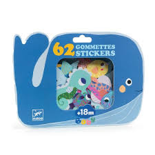 [DJ00057] 62 grosses gommettes baby - Animaux de la mer