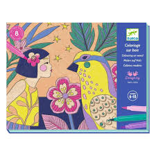 [DJ08738] Coloriage sur bois - Sweet girls