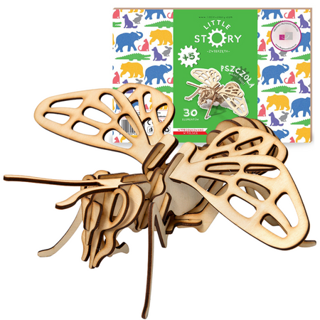 Little Story Wooden Model 3D Puzzle - Abeille