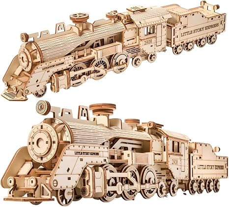 Little Story Wooden model 3D puzzle - Locomotive