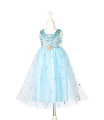 [101115] Robe bleue Nicolette Fleurs 3-4ans