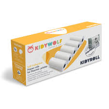 KIDYROLL 1 x 5 rouleaux de papier autocollant pour Kidyprint