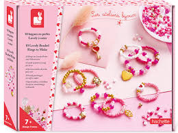 [J09125] 10 bagues en perles Lovely à créer