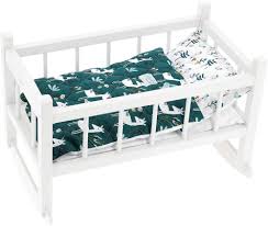 Lit bercelonette en bois laqué Petitcollin