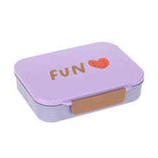 Bento Lunchbox Little Gang Coeur lila