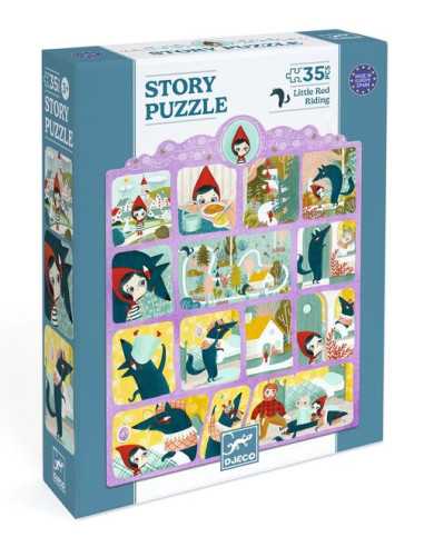 [dj07050] Story Puzzle Petit chaperon rouge 35pcs