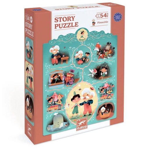 [DJ07052] Story puzzle Pinocchio 54pcs