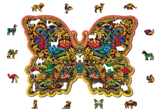 Puzzles bois 250 pcs Papillon - Wooden City