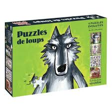 Puzzles de loups - 4 puzzles évolutifs