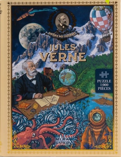 [JPJV] Puzzle 1000 pcs - Jules Verne : La Galerie des Légendes