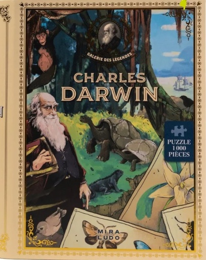 [JPCD] Puzzle 1000 pcs - Charles Darwin : La Galerie des Légendes