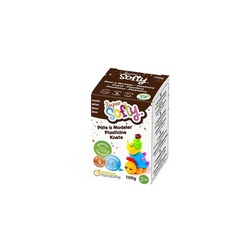Pâte à modeler Super Softy 100gr Marron
